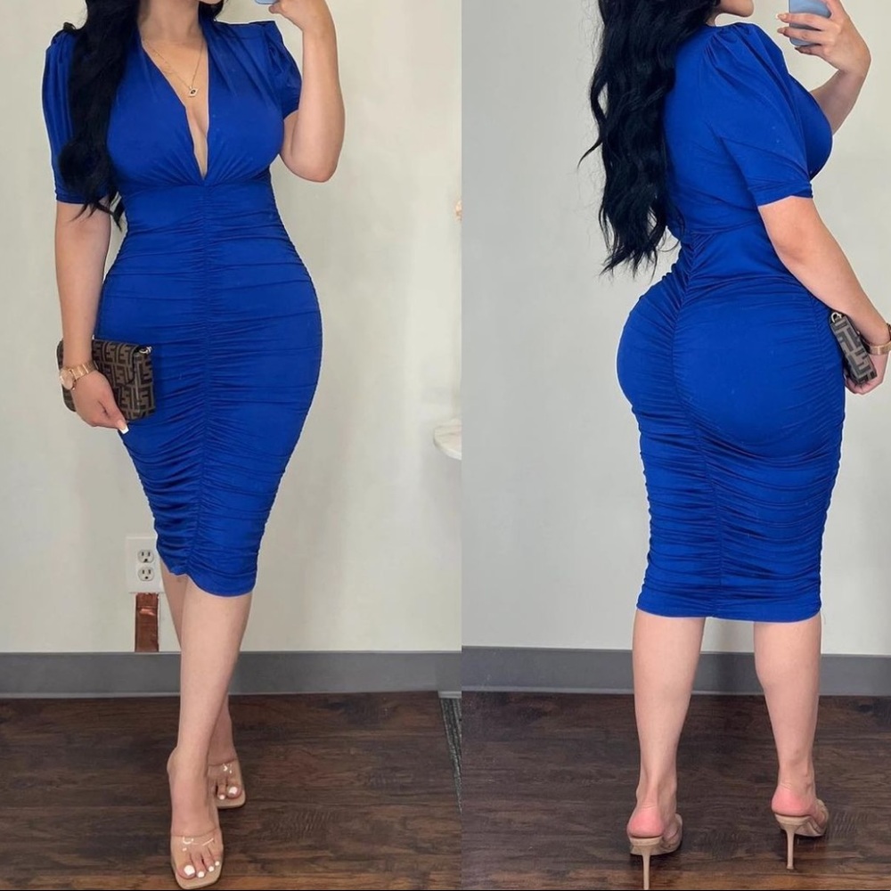 Blue beautiful dress